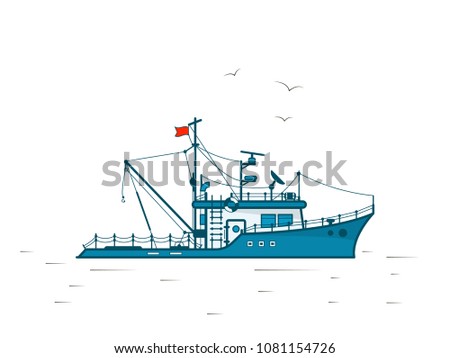 flat fishing boat