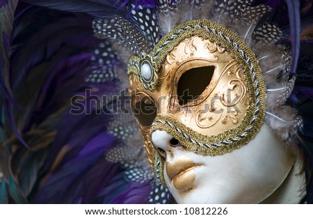 colorful mardi gras mask