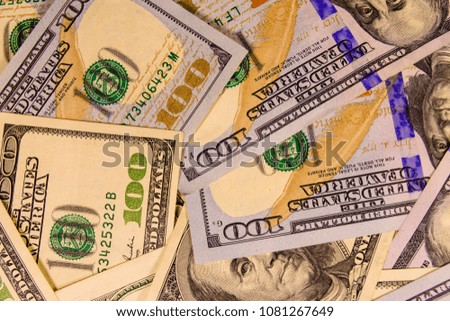 Background of the one hundred dollar bills
