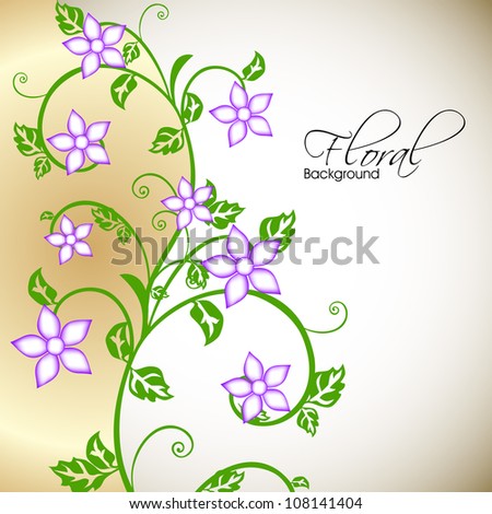 Beautiful floral background with space for your message. EPS 10.