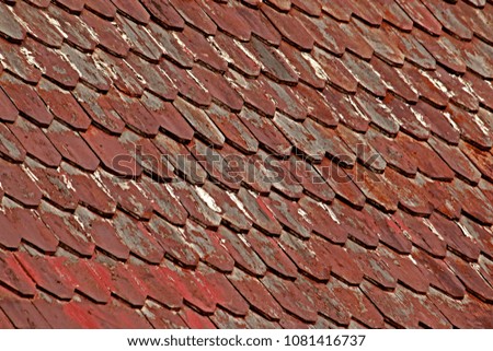 Traditional Thai style wooden roof