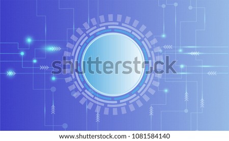 Vector of technological background with various technology elements.  futuristic circuit board. Global Network, computer technology  backdrop,