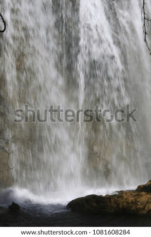 natural waterfall in antalya, turkey