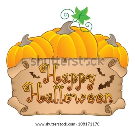 Happy Halloween topic image 3 - vector illustration.