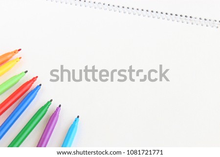 Color pen and sketchbook