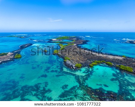 Isabel Island - Galapagos Islands, Ecuador. Aerial shot Royalty-Free Stock Photo #1081777322