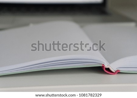 close up photo of opened notebook