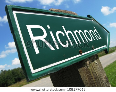 Richmond road sign