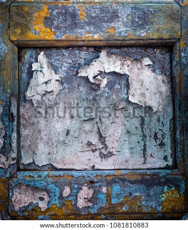 Rustic painted old weathered wood background