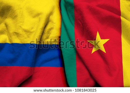 Colombia and Cameroon flag together
