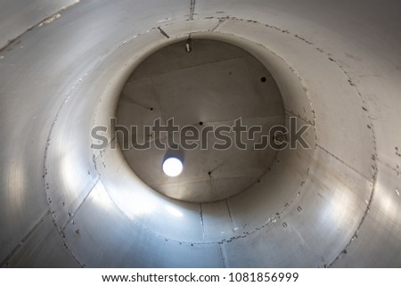 Internal confined spec stainless steel chemical tanks for a resin