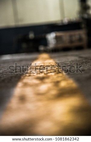 industrial floor strip band yellow