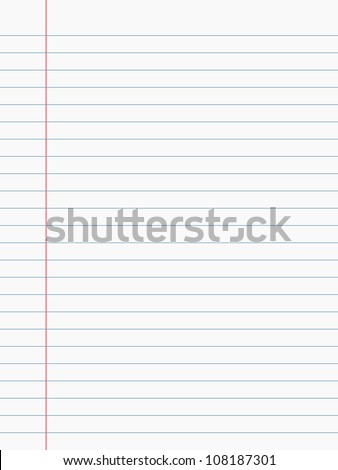 notebook paper background Royalty-Free Stock Photo #108187301