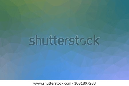 Light BLUE vector polygon abstract backdrop. Shining colorful illustration with triangles. Best triangular design for your business.