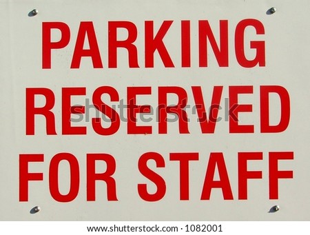 Reservation at parking lot