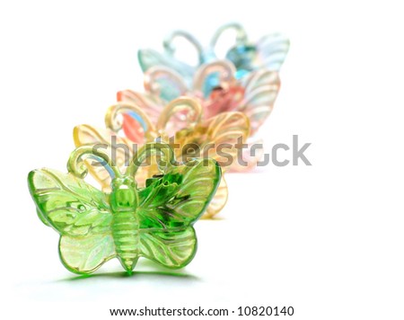 Beautiful clips in different colors Royalty-Free Stock Photo #10820140