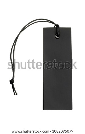 isolated luggage tag