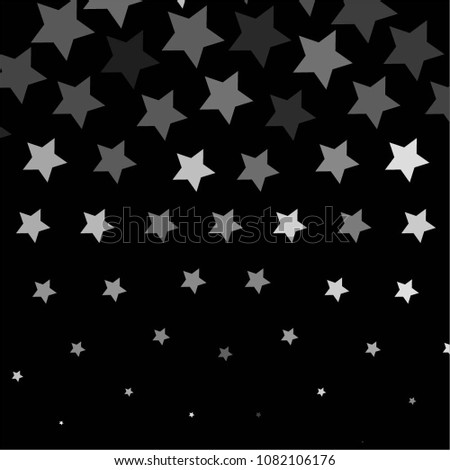 Abstract halftone background pattern. Black and white, gray star vector line illustration

