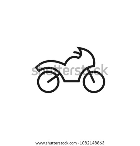 motorcycle icon outline