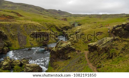 Gorgeous River in Iceland Landscape