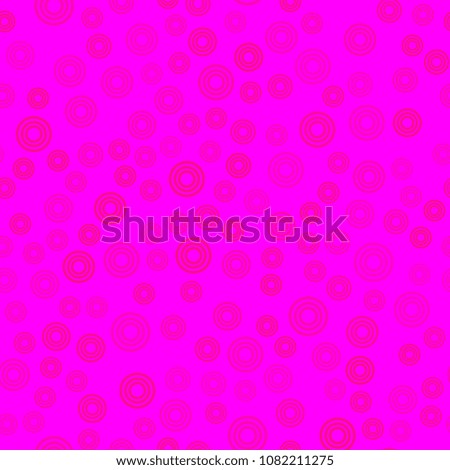 Abstract pink and red pattern with circles. Geometry pattern for fabric. Round Circle Dots. Network Design, Technology Science, Vector Illustration. Perfect For Logo, Banner, Icon, Holiday Background.