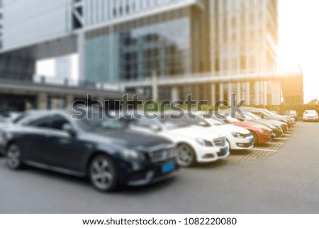 City street parking lot