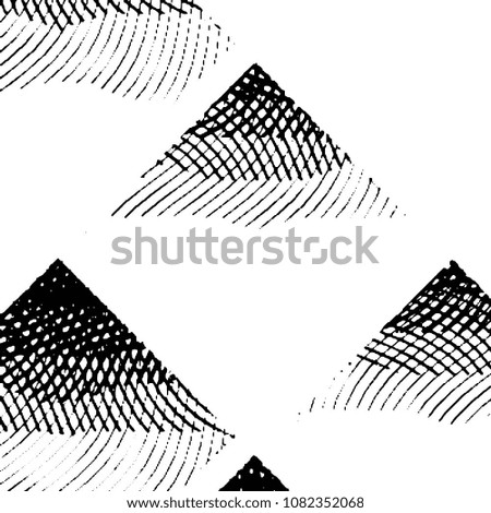Black and white grunge stripe line vector background. Abstract halftone illustration background. Grunge grid background pattern
