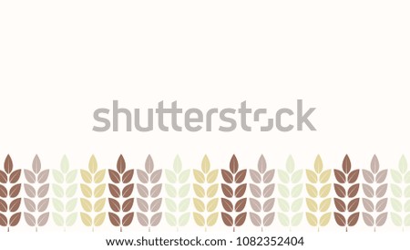 Oat pattern vector. free space for text. wallpaper. background.