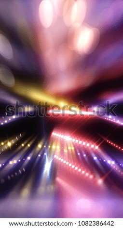 Bokeh light, shimmering blur spot lights on multicolored abstract background. illustration digital.