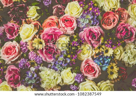 flower backgrounds - vintage effect style pictures