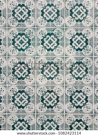 Pattern of Portugal ceramic tile.