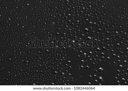 Water drop on Black background