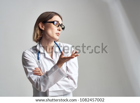  doctor with stethoscope, medicine                              