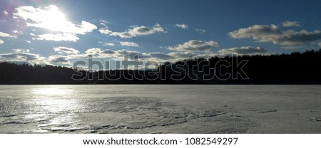 frozen lake backround