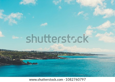 The Bays Of Kapalua On The Island Of Maui As Seen From Honolua Bay
