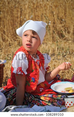 Traditional breakfast of wheat field