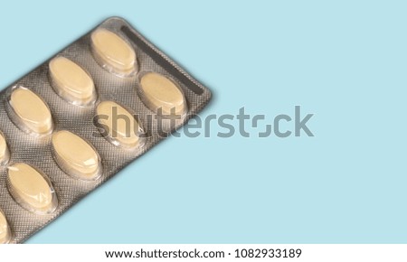 Pills in silver blister