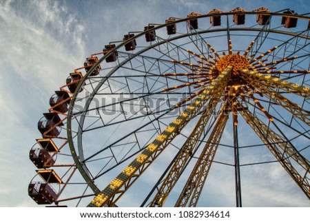 Ferris wheel, amusement park