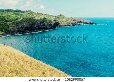 Kahakuloa Bay As Seen From The Kahekili Hwy On The North Shore Of Maui