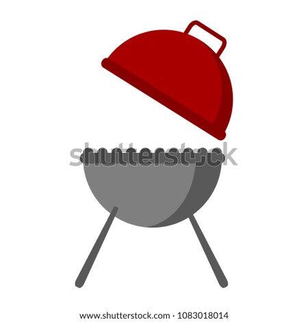 Isolated bbq grill icon