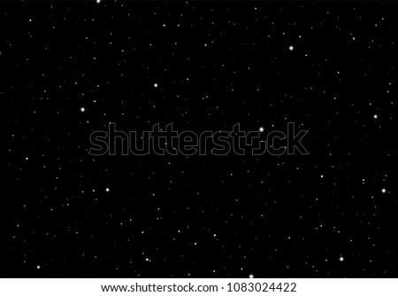 Abstract background with stars as template or design element for starry night or science space card