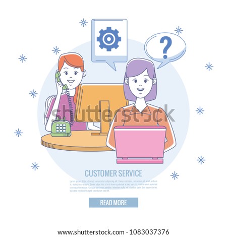 Customer service banner