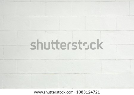 Cement brick or block Wall White Color Painted texture background Royalty-Free Stock Photo #1083124721