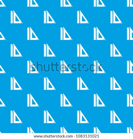 Ruler pattern vector seamless blue repeat for any use