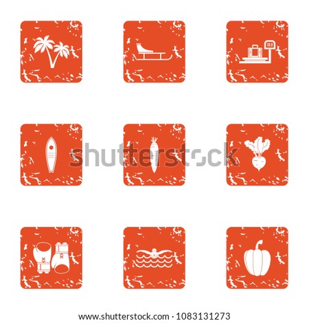 Insinuating icons set. Grunge set of 9 insinuating vector icons for web isolated on white background