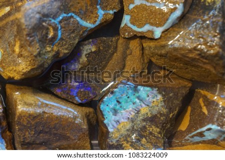 opal mineral collection as nice natural background
