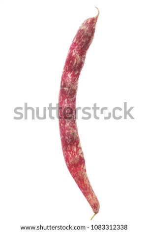 raw beans isolated on white background
