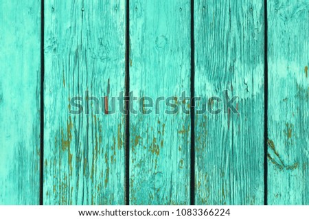 Green color wooden fence pattern. Abstract background and texture for design.