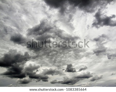 Stormy clouds in the sky