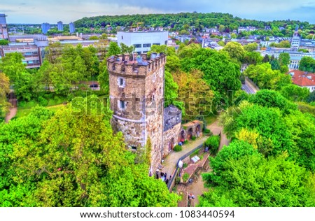 Langer Turm, a medieval tower in Aachen - North Rhine-Westphalia, Germany
